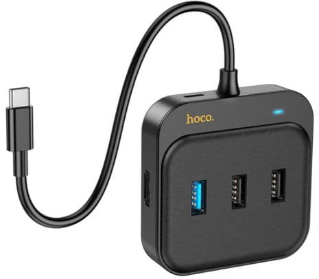 HOCO HB37 HUB 6 EN 1 USB-C A USB-A/HDMI/RJ45 BLACK - 3