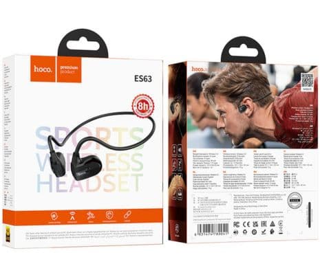 HOCO ES63 EARPHONES GRACEFUL AIR CONDUCTION BT BK - 2