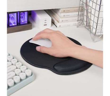 HOCO GM30 MOUSE PAD POLAR FOX C/APOYA MUÑECAS EN GEL BLACK - 3