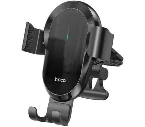 HOCO CA105 GUIDE SOPORTE Y CARGADOR INALAMBRICO DE AUTO BLACK