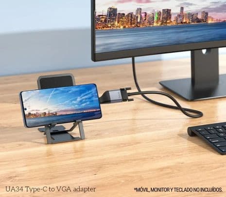 HOCO UA34 ADAPTADOR USB-C A VGA (D) - 2
