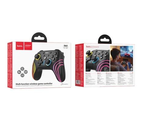 HOCO GA2 UNICORN GAMING GAMEPAD INALAMBRICO MULTIPLATAFORMA PC Y SWITCH BLACK - 3