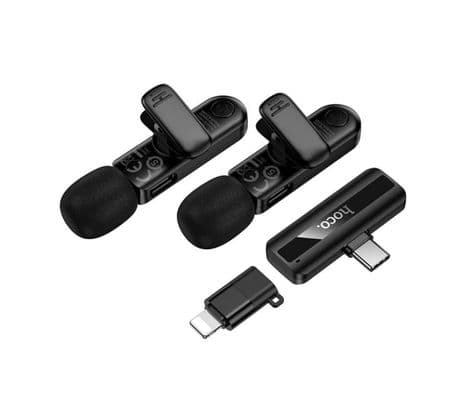 HOCO L20A FAIR DUAL-MIC MICROFONO INALAMBRICO (LIGHTNING/USB-C) - 2