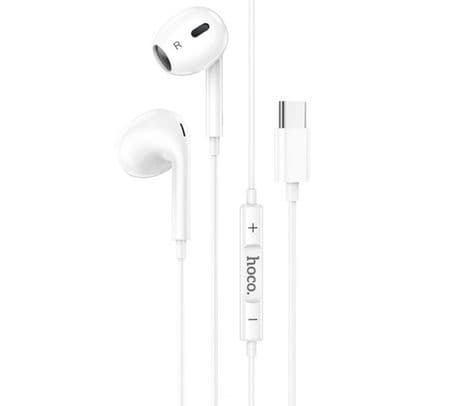 HOCO M1 EARPHONES MAX CRYSTAL C/MIC 3.5 WHITE