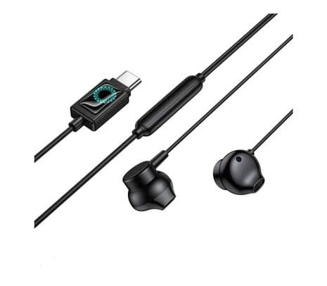 HOCO M118 EARPHONES C/MIC USB-C BLACK - 2