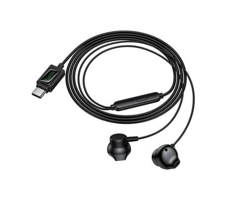 HOCO M118 EARPHONES C/MIC USB-C BLACK - 3