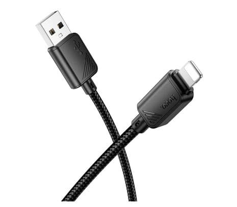 HOCO X113 BENEFICIO PD 27W FAST CHARGE CABLE USB-A LIGHTNING BLACK 1.0M - 2