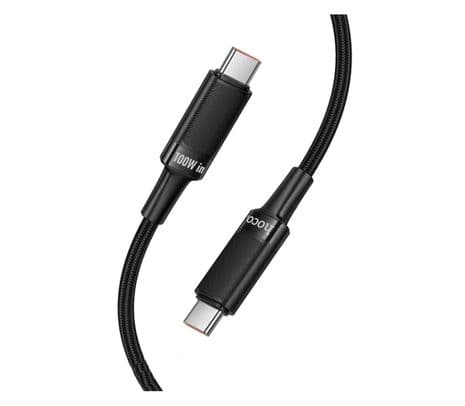 HOCO U153 CABLE EXTREME USB-C A USB-C 100W BLACK 1.2M