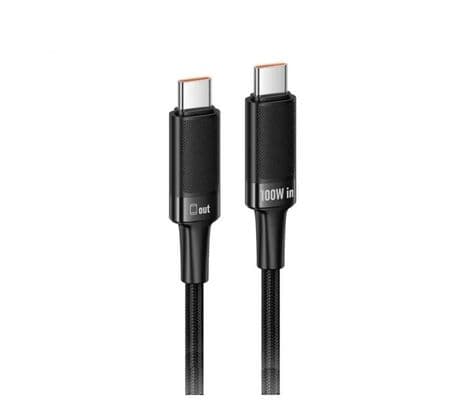HOCO U153 CABLE EXTREME USB-C A USB-C 100W BLACK 1.2M - 2