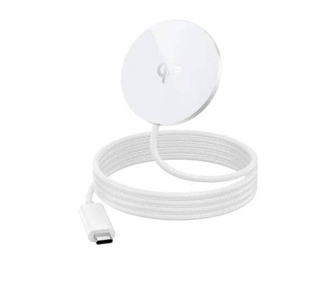 HOCO CW63 CARGADOR PRO INALAMBRICO MAGNETICO FAST CHARGE WHITE