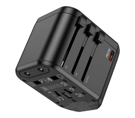 HOCO AC15 CARGADOR Y ADAPTADOR UNIVERSAL PD20W BLACK