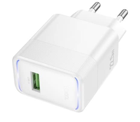 HOCO CS111A CARGADOR DE PARED 22.5W 1 USB-A WHITE