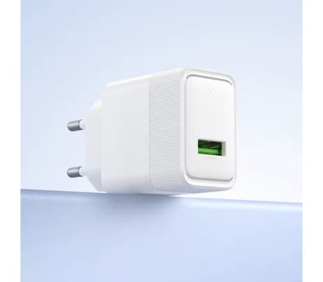 HOCO CS111A CARGADOR DE PARED 22.5W 1 USB-A WHITE - 2