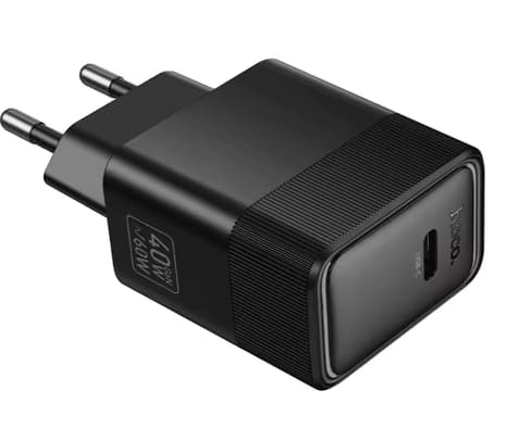 HOCO CS113A CARGADOR DE PARED PD40W 1 USB-C BLACK