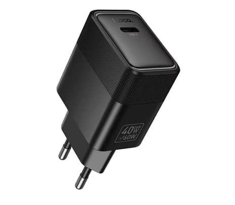 HOCO CS113A CARGADOR DE PARED PD40W 1 USB-C BLACK - 2