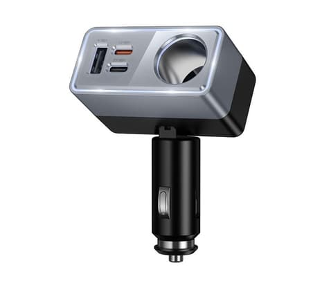 HOCO Z65A CARGADOR DE AUTO PD45W 2 USB-C Y 1 USB-A Y 1 PUERTO BLACK - 2