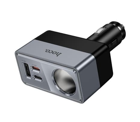 HOCO Z65A CARGADOR DE AUTO PD45W 2 USB-C Y 1 USB-A Y 1 PUERTO BLACK - 3