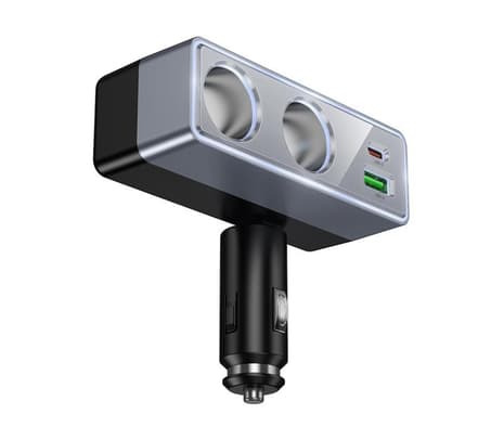 HOCO Z65B CARGADOR DE AUTO PD48W 1 USB-C Y 1 USB-A Y 2 PUERTO BLACK - 3