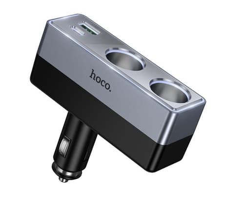 HOCO Z65B CARGADOR DE AUTO PD48W 1 USB-C Y 1 USB-A Y 2 PUERTO BLACK - 4