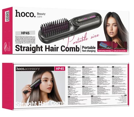 HOCO HP45 CEPILLO ALISADOR INALAMBRICO GRAY - 3