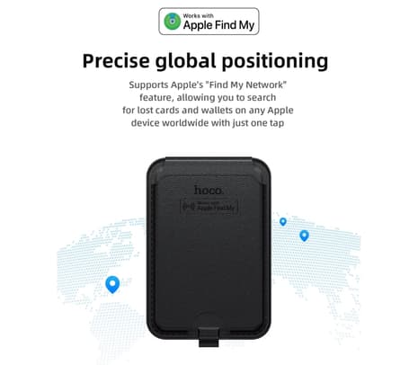 HOCO E91I SOPORTE/TARJETERO TAG LOCALIZADOR MAGNETICO P/SMARTPHONE IOS BLACK - 3