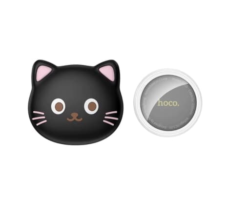 HOCO E91D TIGER TAG LOCALIZADOR C/HOLDER P/COLLAR C/FORMA DE GATO IOS BLACK - 2