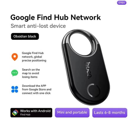 HOCO E98A STARRY GOOG TAG LOCALIZADOR ANDROID OBSIDIAN BLACK - 2