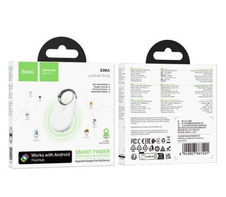HOCO E98A STARRY GOOG TAG LOCALIZADOR ANDROID PEARL WHITE - 3