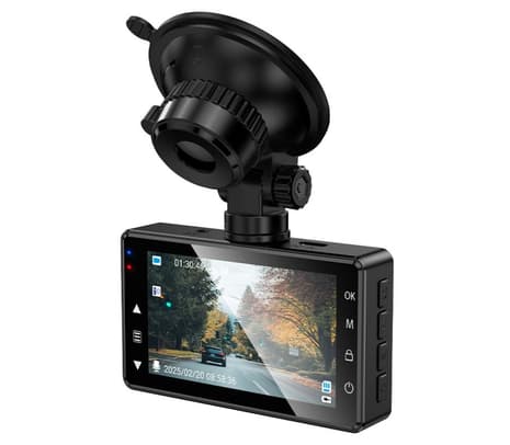 HOCO DV14 DASHCAM VIDEOCAMARA C/DISPLAY DE 3" P/AUTO METAL GRAY - 3