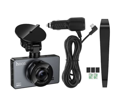HOCO DV14 DASHCAM VIDEOCAMARA C/DISPLAY DE 3" P/AUTO METAL GRAY - 5