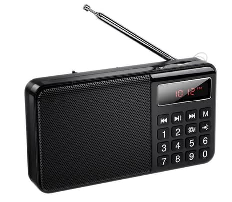 HOCO HI50 RADIO PORTATIL BT AM/FM/AUX C/LINTERNA BLACK - 3