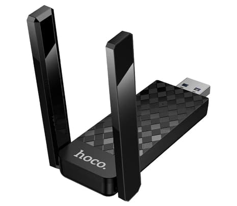 HOCO HI34 ANTENA WIFI EXTERNA USB C/2 ANTENAS BLACK - 2