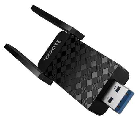 HOCO HI34 ANTENA WIFI EXTERNA USB C/2 ANTENAS BLACK - 3