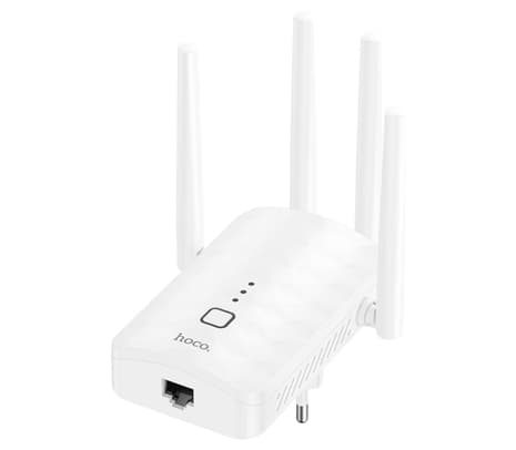 HOCO HI35 REPETIDOR WIFI C/4 ANTENAS WHITE