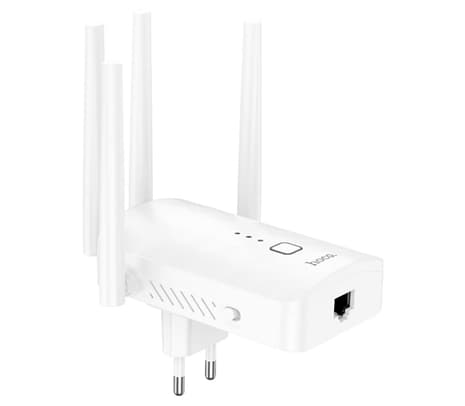 HOCO HI35 REPETIDOR WIFI C/4 ANTENAS WHITE - 2