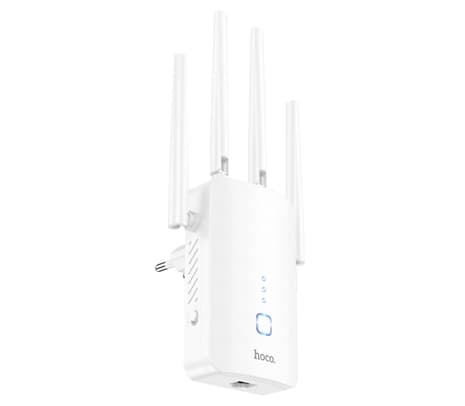 HOCO HI35 REPETIDOR WIFI C/4 ANTENAS WHITE - 3