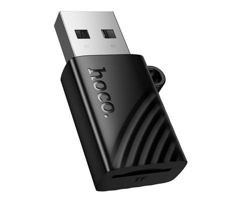 HOCO HB53 LECTOR DE TARJETAS TF USB-A 2.0 BLACK