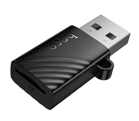HOCO HB53 LECTOR DE TARJETAS TF USB-A 2.0 BLACK - 2