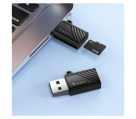 HOCO HB53 LECTOR DE TARJETAS TF USB-A 2.0 BLACK - 4
