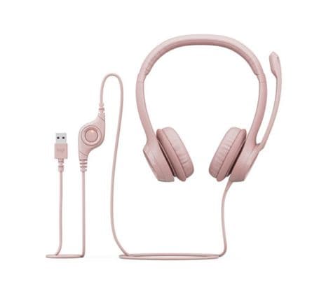 LOGITECH 981-001280 HEADSET H390 ROSE AMR USB P/PROMO** - 4