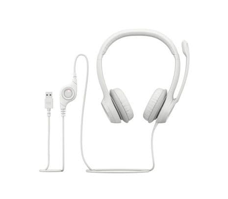 LOGITECH 981-001285 HEADSET H390 OFF WHITE SAMR USB PROMO** - 4