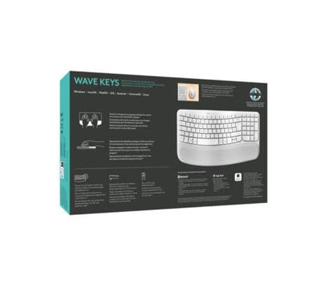 LOGITECH 920-012279 TECLADO WAVE KEYS OFF WHITE INAL+BT - 2