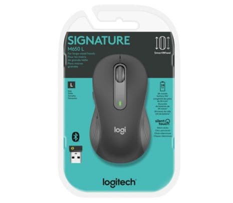 LOGITECH 910-006250 MOUSE M650 GRAFITO INAL+BT PROMO** - 2