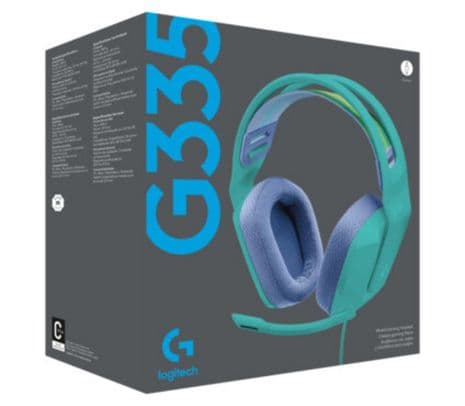 LOGITECH 981-001023 HEADSET G335 GAMING MINT 3.5MM P/PROMO** - 2