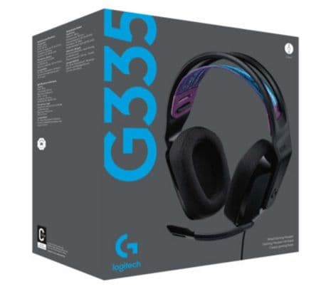 LOGITECH 981-000977 HEADSET G335 GAMING NEGRO 3.5MM P/PROMO** - 2