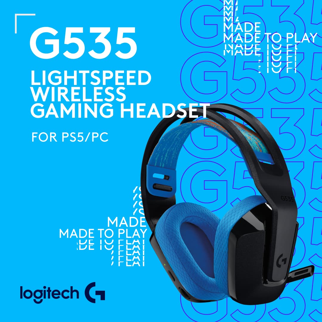 LOGITECH 939-002218 HEADSET G535 GAMING P/PS4/PS5 INAL BLUE - 2