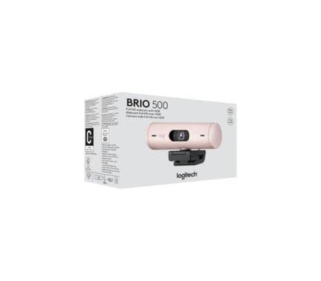 LOGITECH 960-001418 WEBCAM BRIO 500 ROSE AMR USB-C P/PROMO** - 2