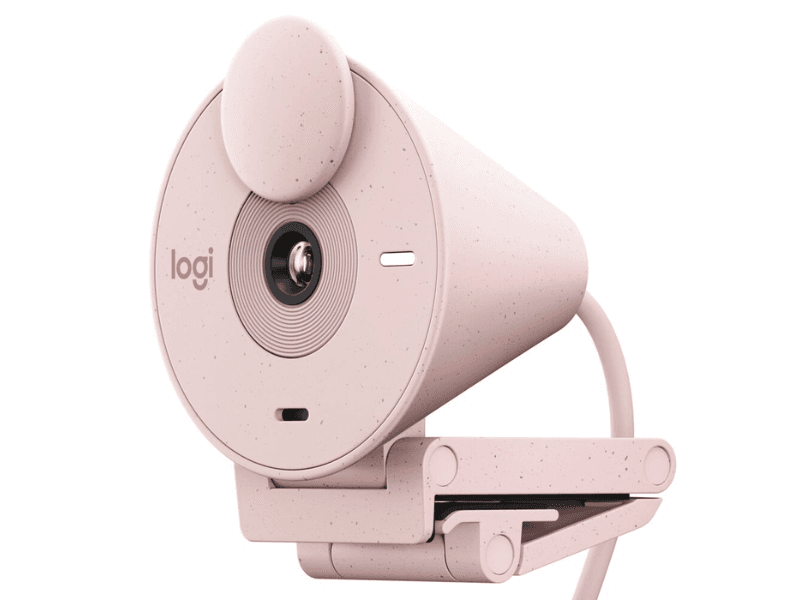 LOGITECH 960-001446 WEBCAM BRIO 300 ROSE SAMR USB-C P/PROMO**
