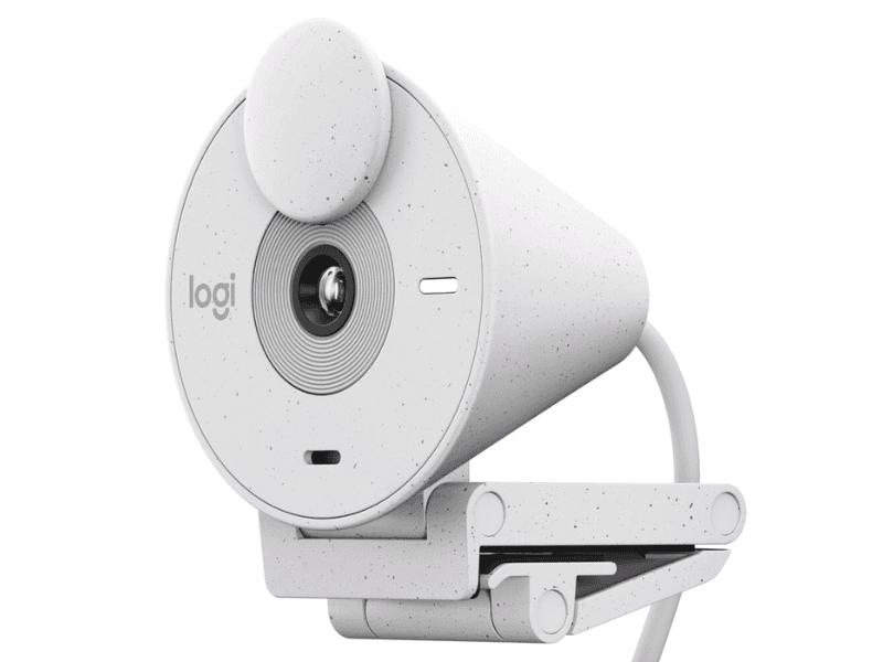 LOGITECH 960-001440 WEBCAM BRIO 300 OFF WHITE SAMR USB-C P/PROMO**