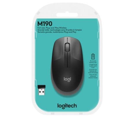 LOGITECH 910-005902 MOUSE M190 CHARCOAL INALAMBRICO - 2